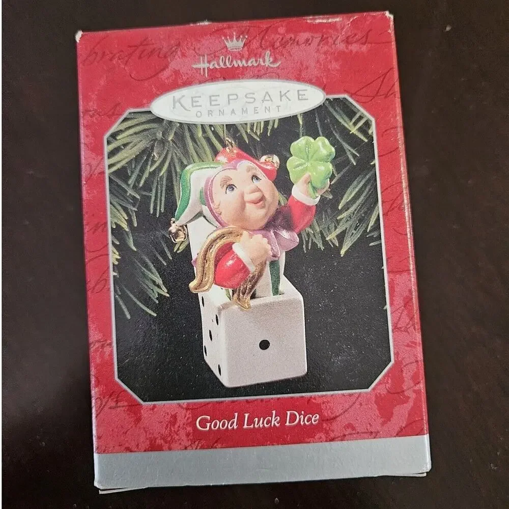 GOOD LUCK DICE ~ 1998 ~ Hallmark Keepsake Ornament ~ New
